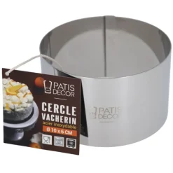 Cercle à Vacherin en inox - Hauteur 6 cm
