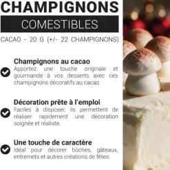 Champignons comestibles cacao 20 g