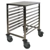 chariot bas inox 8 niveaux 600x400
