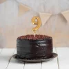 Chiffre 3D 9 doré sur pique