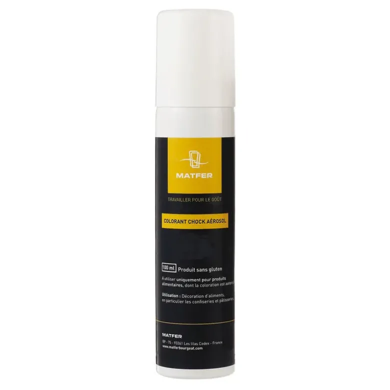 Chock spray pour décors en chocolat vert 100 ml