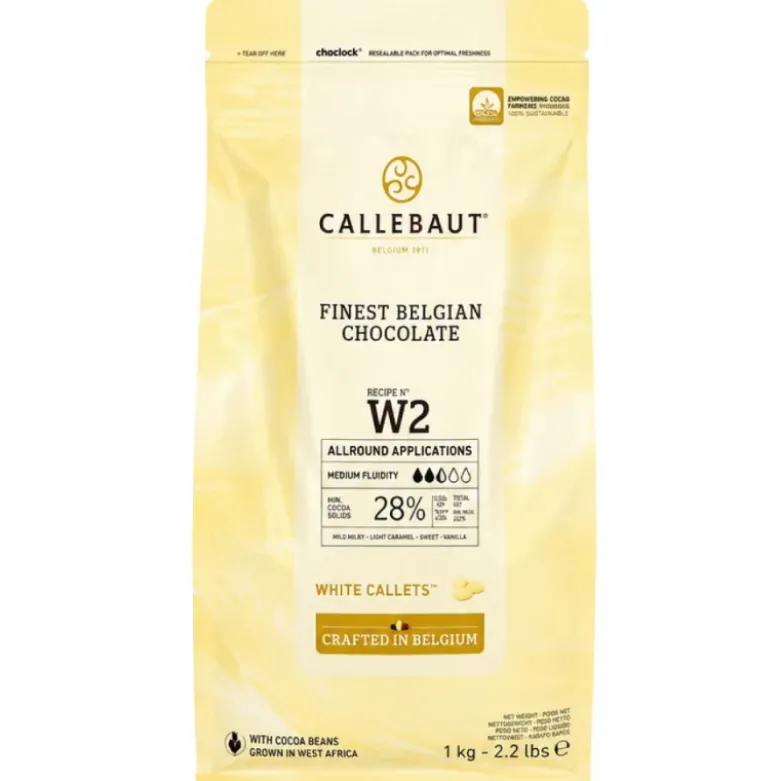 Chocolat blanc - 28% de cacao - 1 kg