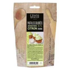 Chocolat Coloré arôme Citron Barry 250 g
