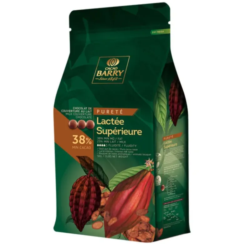 Chocolat de Couverture lactée supérieure 38 % 5 kg