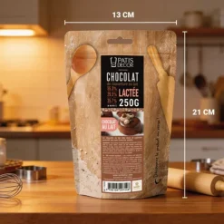 Chocolat de couverture lait Lactée - 35% de cacao - 250g