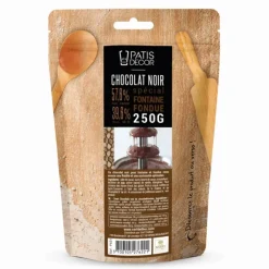 Chocolat pour fontaine noir - 57,6% de cacao - 250g