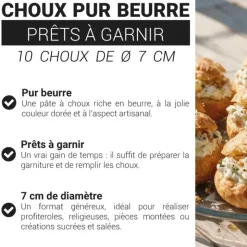 Choux pur beurre prêts à garnir Ø 7 cm (x10)