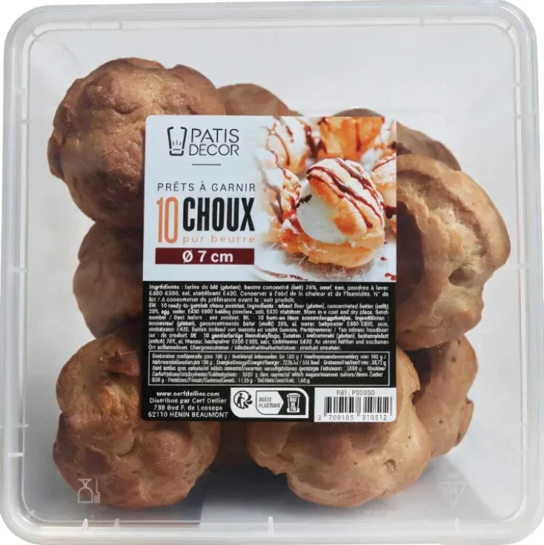 Choux pur beurre prêts à garnir Ø 7 cm (x10)