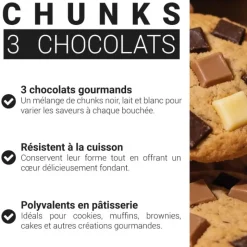 Chunks 3 chocolats - 250g