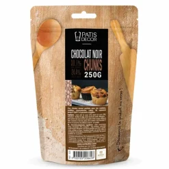 Chunks de chocolat noir - 39,1% de cacao - 250g