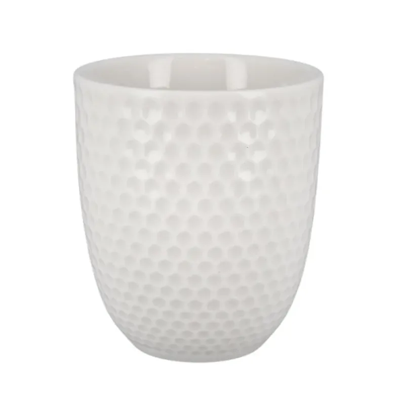 Coffret théière + tasses en céramique blanche - 900 ml