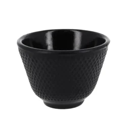 Coffret théière + tasses à points en fonte noir - 900 ml