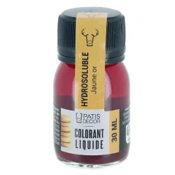 Colorant liquide hydrosoluble jaune or 30 ml - DDM 12/26