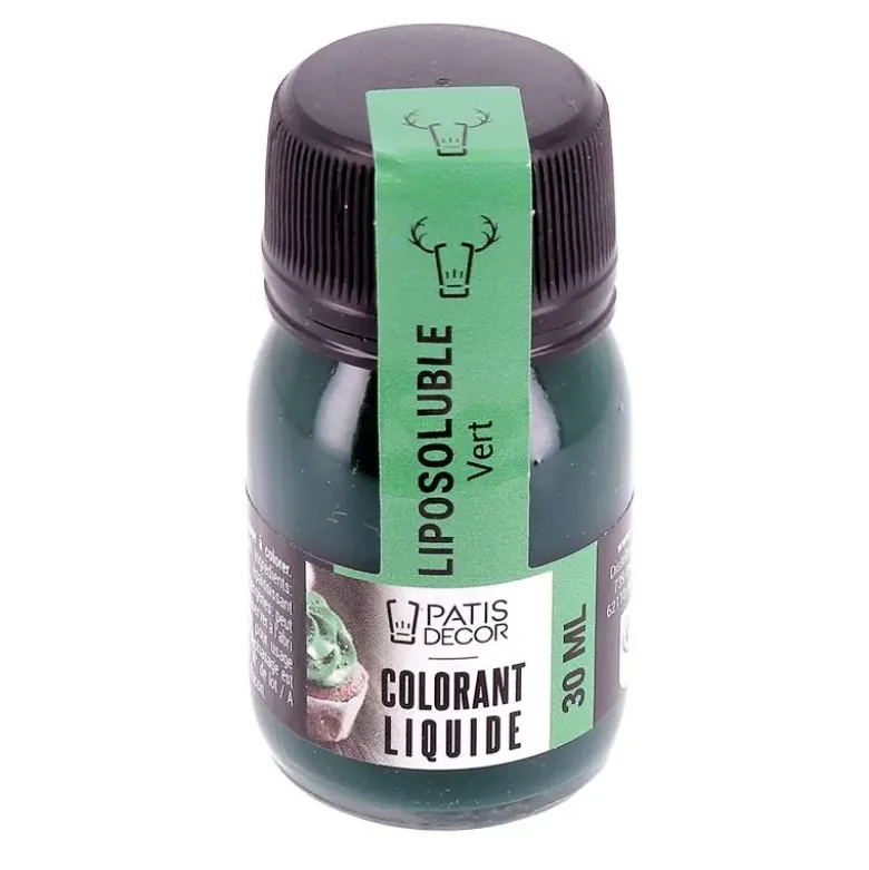 Colorant liquide liposoluble vert 30 ml