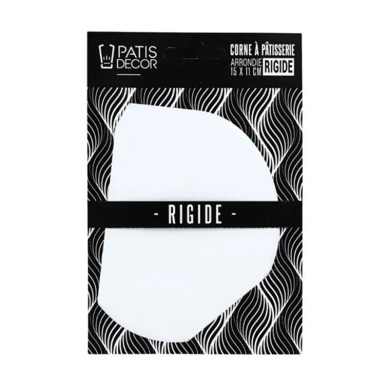 Corne à pâtisserie rigide en polypropylène, arrondie 15 x 11 cm