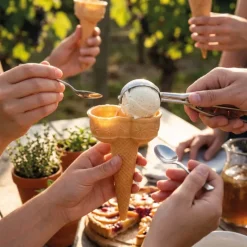 Cornets à glace en azyme aux édulcorants - 2 boules (x 18)