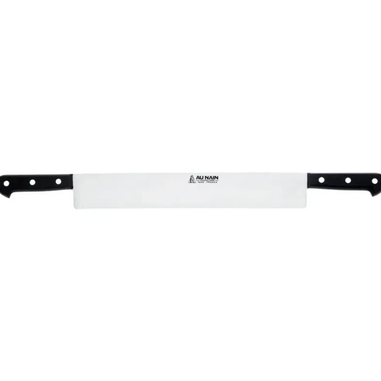 couteau à fromage 2 mains lame inox 33 cm