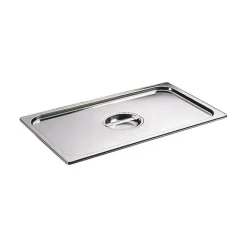 couvercle inox avec poignée GN 1/3 - pour bac gastronorme sans anse