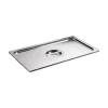 couvercle inox avec poignée GN 1/6 - pour bac gastronorme sans anse