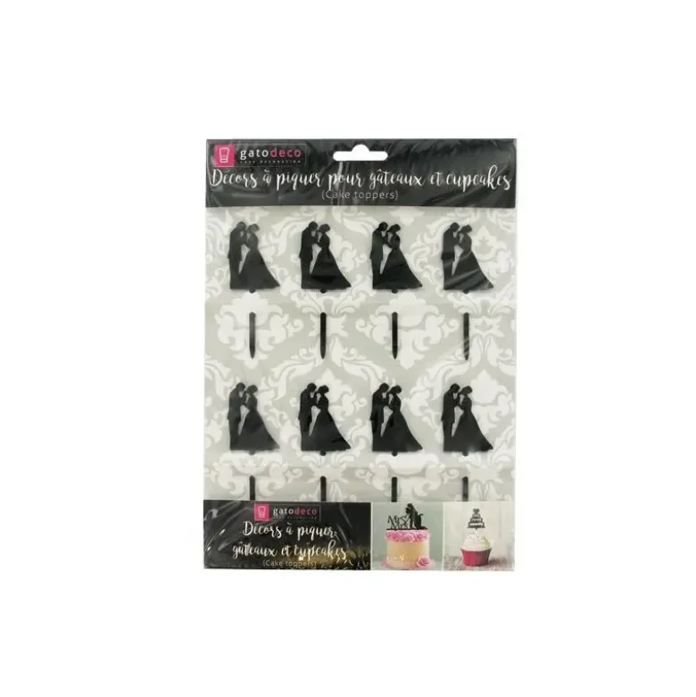 Cupcake Toppers Couples (x 8)