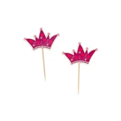 Cupcake Toppers Couronnes de princesses (x 12)