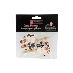 Cupcake Toppers Mariage (x 12)