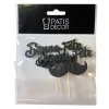 Cupcake Toppers Moustache "Bonne Fête Papa" (x 2)