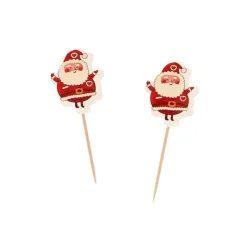 Cupcake Toppers Père Noël (x12)