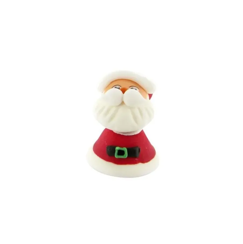 Décor comestible Père Noël souriant