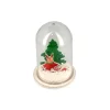 Décor de noël pour bûche "boule à neige renne de noël" à poser