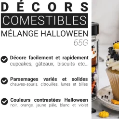 Décors comestibles mélange halloween - 65 g