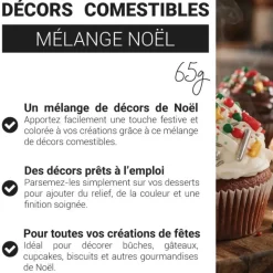 Décors comestibles mélange noël 65 g