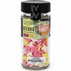 Décors comestibles papillons tricolores 45 g