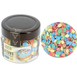 Décors comestibles œufs multicolores 50 g