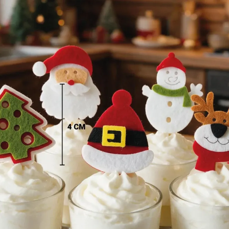 Décors de Noël en feutrine thème 1 (x50)