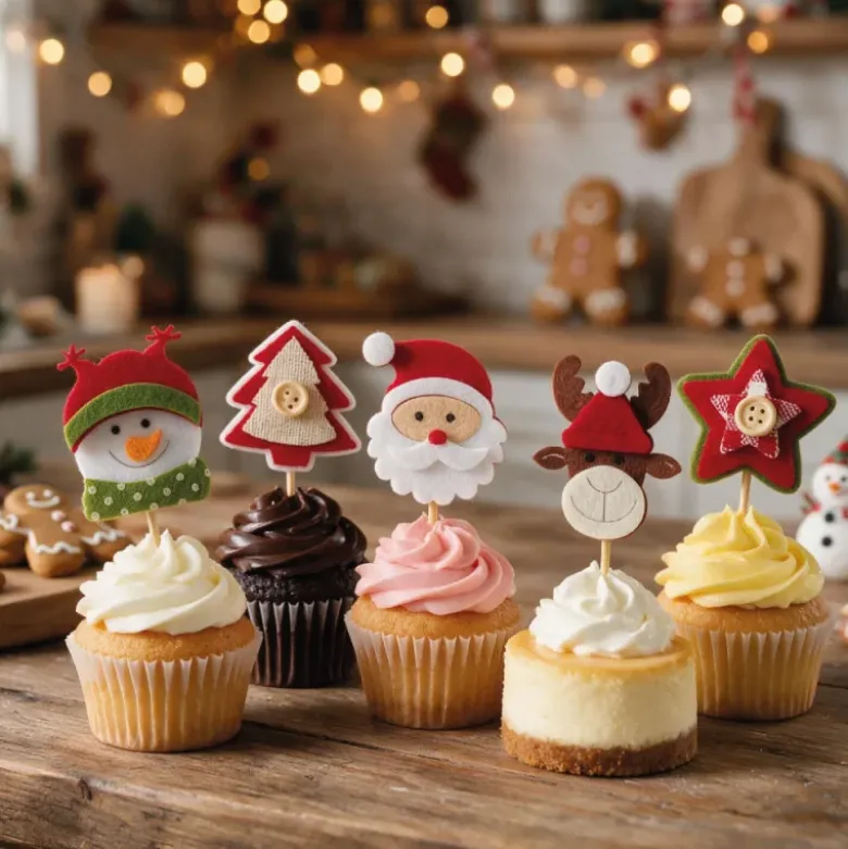 Décors de Noël en feutrine thème 2 (x10)