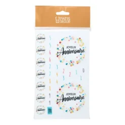 Décors en azyme assortis thème anniversaire n°5