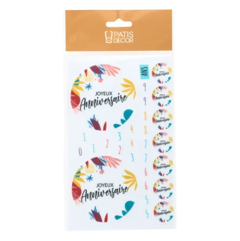 Décors en azyme assortis thème anniversaire n°6