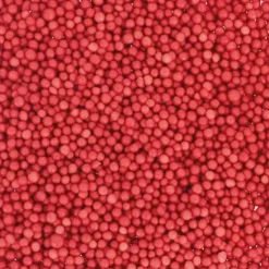 Décors mini billes rouges comestibles