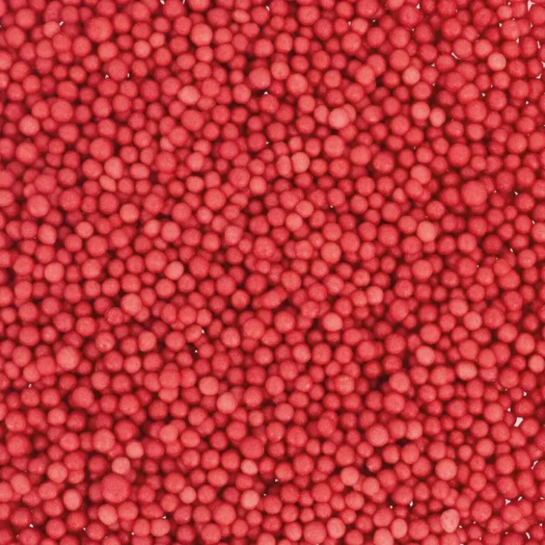 Décors mini billes rouges comestibles