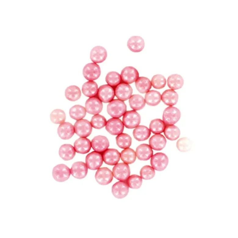 Décors perles roses comestibles 300 g