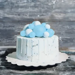 Décors à piquer de 12 boules bleues