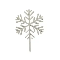 Décors à piquer "Flocons argentés" x 50 pièces