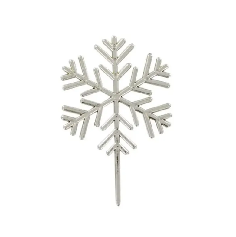 Décors à piquer "Flocons argentés" x 50 pièces