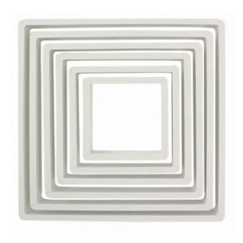 Découpoirs carrés assortis PME (x 6)