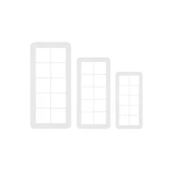 Découpoirs géométriques carrés PME (x3)
