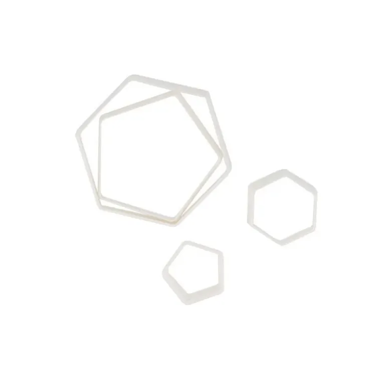 Découpoirs Hexagones assortis (x4)