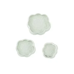 Découpoirs éjecteurs roses stylisées Patisdécor (x 4)