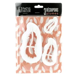 Découpoirs plumes (x 3)