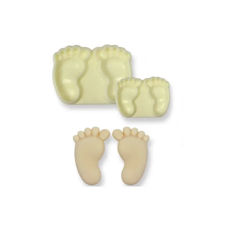 Découpoirs relief pieds (x2)